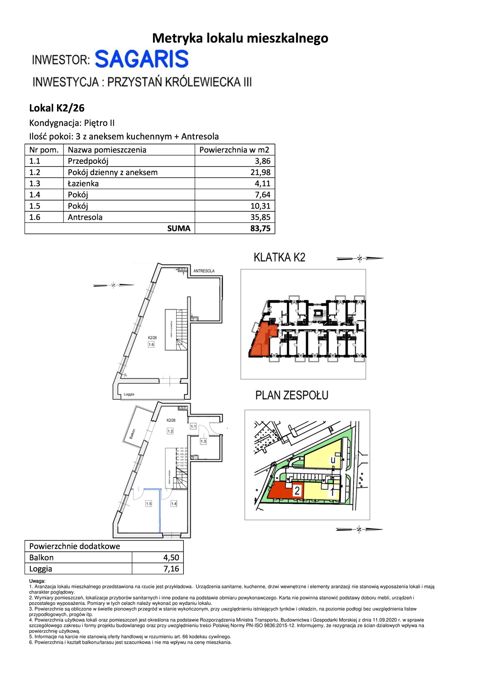 Plan 3 pok. 84m²