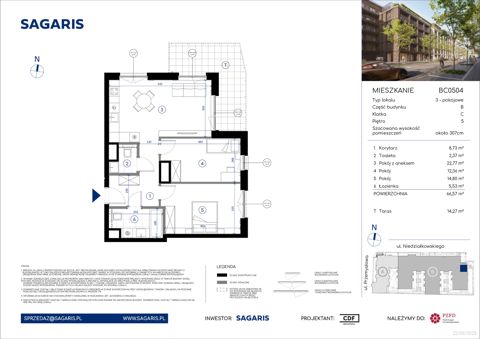 Plan 3 pok. 67m²