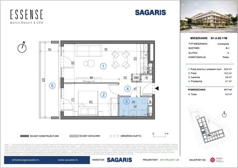 Plan 2 pok. 42m²
