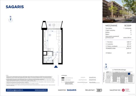 Plan 1 pok. 27m²