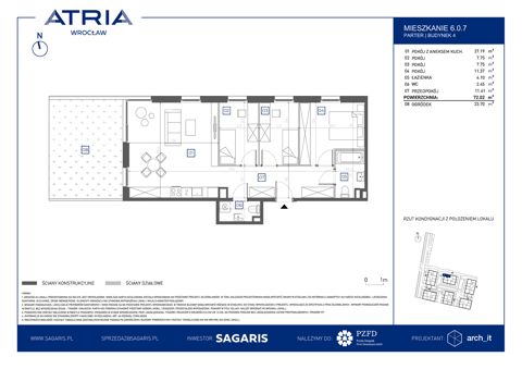 Plan 4 pok. 72m²