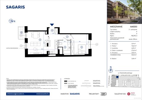Plan 2 pok. 55m²