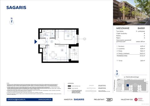 Plan 2 pok. 37m²