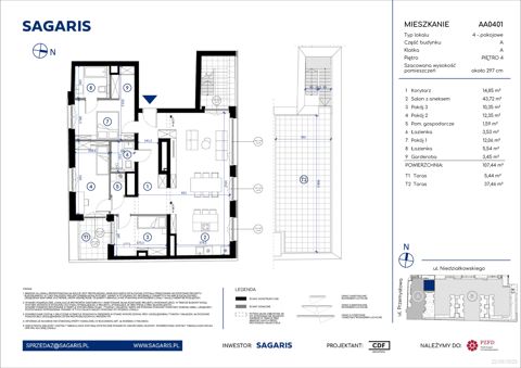 Plan 4 pok. 107m²
