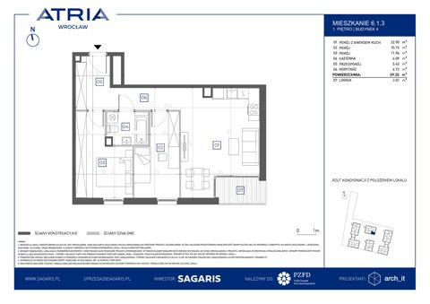 Plan 3 pok. 59m²
