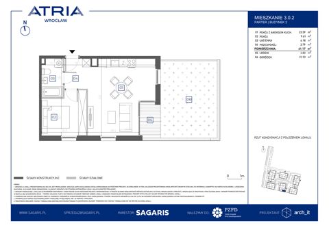 Plan 2 pok. 41m²