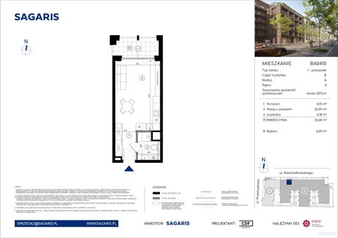 Plan 1 pok. 33m²