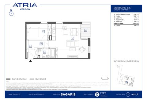 Plan 2 pok. 50m²