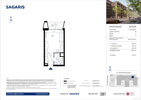 Plan 1 pok. 27m²