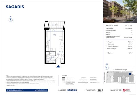 Plan 1 pok. 27m²
