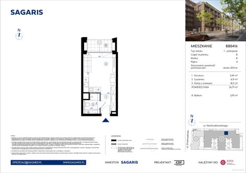 Plan 1 pok. 27m²