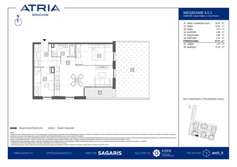 Plan 3 pok. 58m²