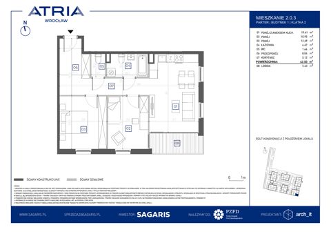 Plan 3 pok. 63m²