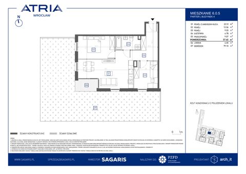 Plan 3 pok. 57m²