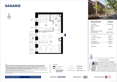 Plan 2 pok. 56m²