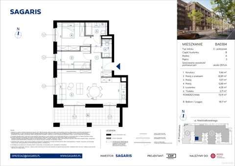 Plan 3 pok. 72m²