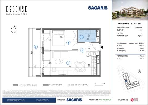 Plan 2 pok. 42m²