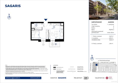 Plan 1 pok. 31m²