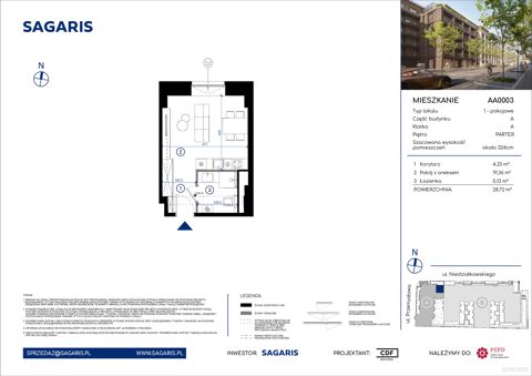 Plan 1 pok. 29m²