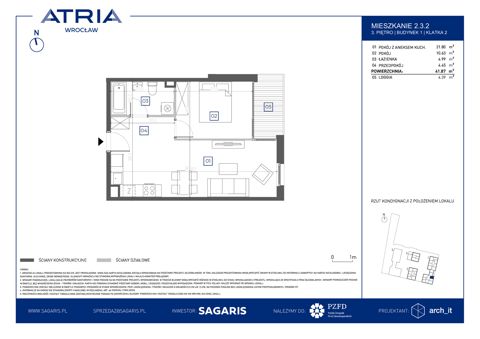 Plan 2 pok. 42m²
