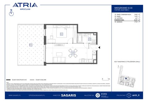 Plan 2 pok. 43m²