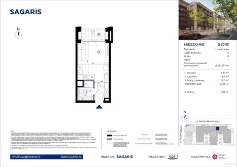 Plan 1 pok. 27m²