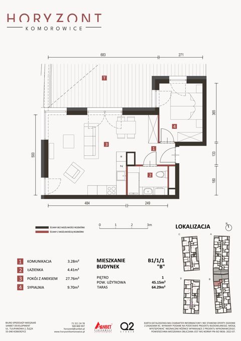 Plan 2 pok. 45m²