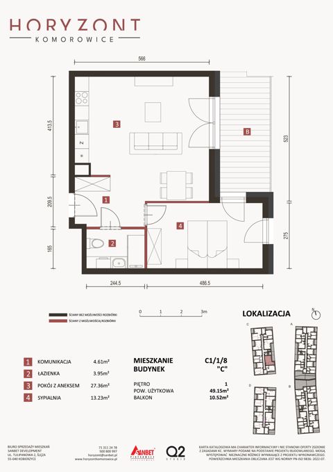 Plan 2 pok. 49m²