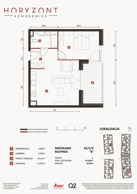 Plan 2 pok. 48m²