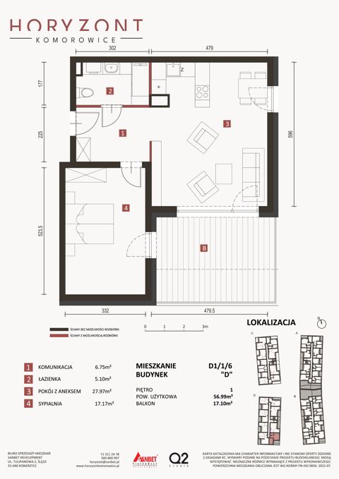 Plan 2 pok. 57m²