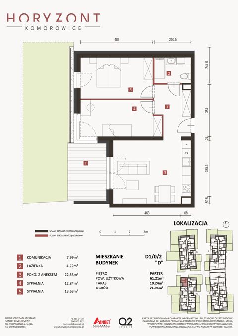 Plan 3 pok. 61m²