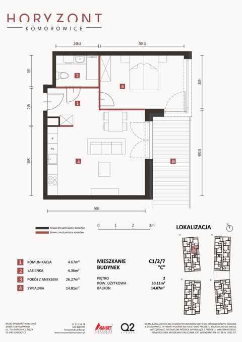 Plan 2 pok. 50m²