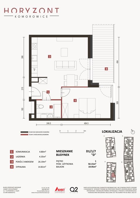 Plan 2 pok. 50m²