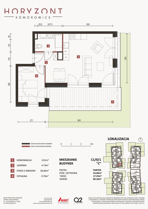 Plan 2 pok. 46m²
