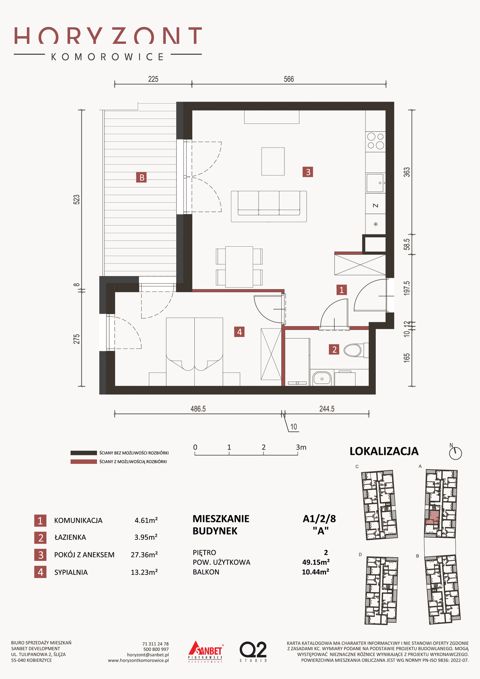 Plan 2 pok. 49m²