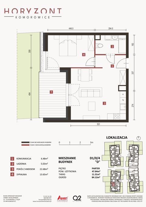 Plan 2 pok. 48m²