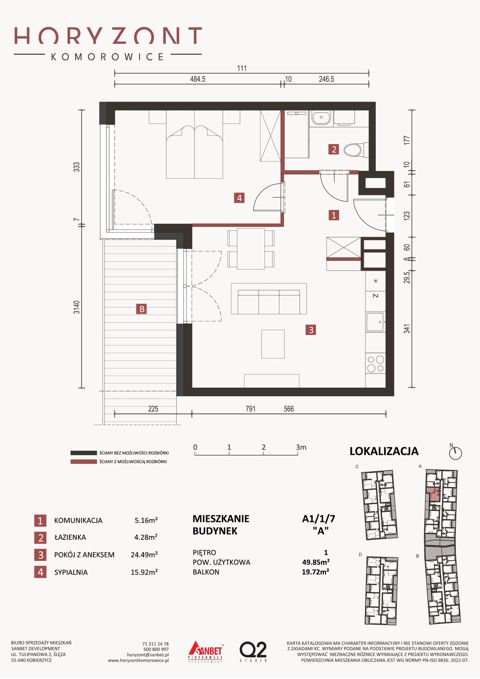 Plan 2 pok. 50m²