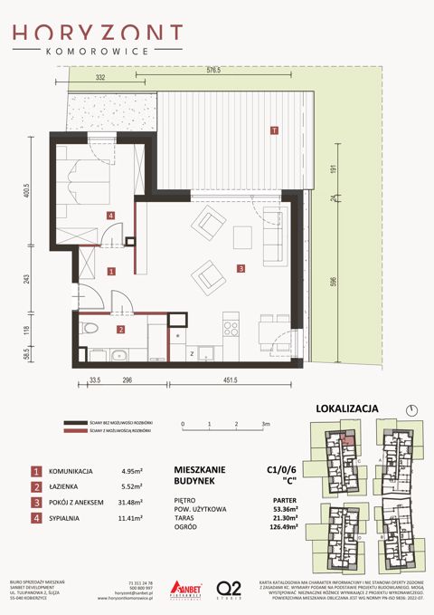 Plan 2 pok. 53m²