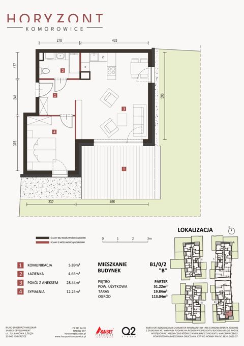 Plan 2 pok. 51m²