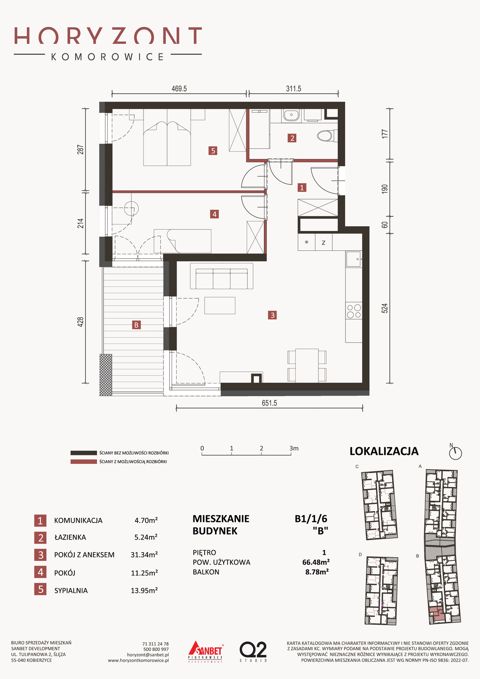 Plan 3 pok. 66m²