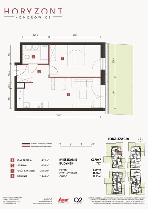 Plan 2 pok. 45m²