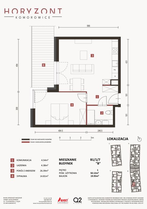 Plan 2 pok. 50m²