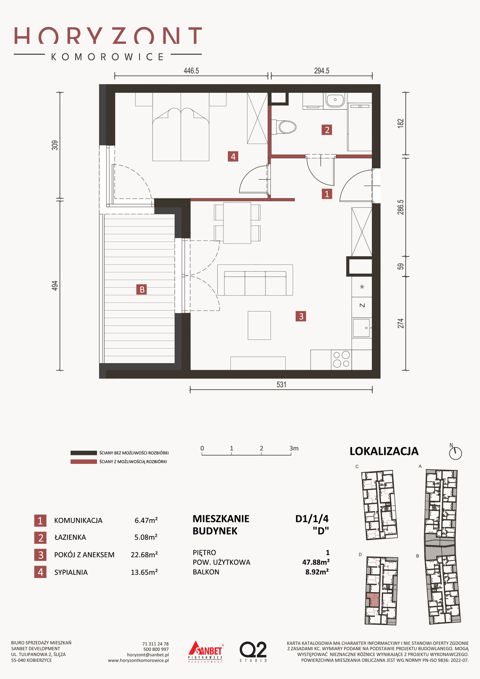 Plan 2 pok. 48m²