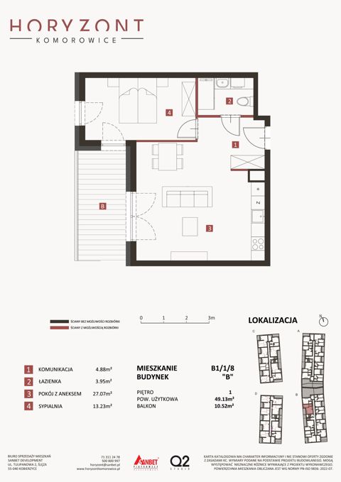 Plan 2 pok. 49m²