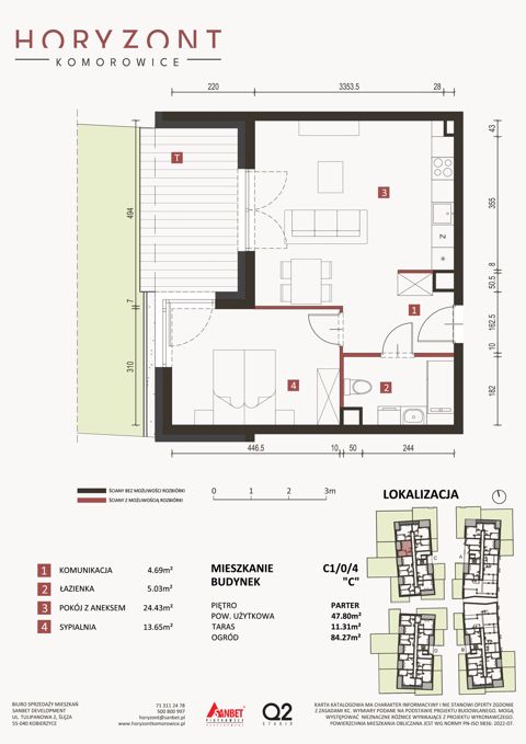 Plan 2 pok. 48m²