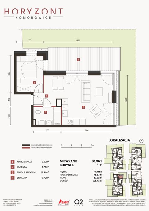 Plan 2 pok. 46m²