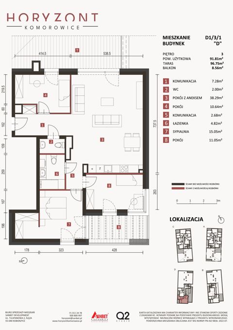 Plan 3 pok. 92m²
