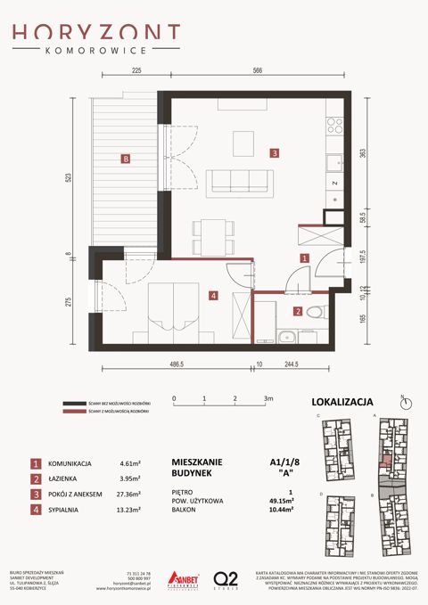 Plan 2 pok. 49m²