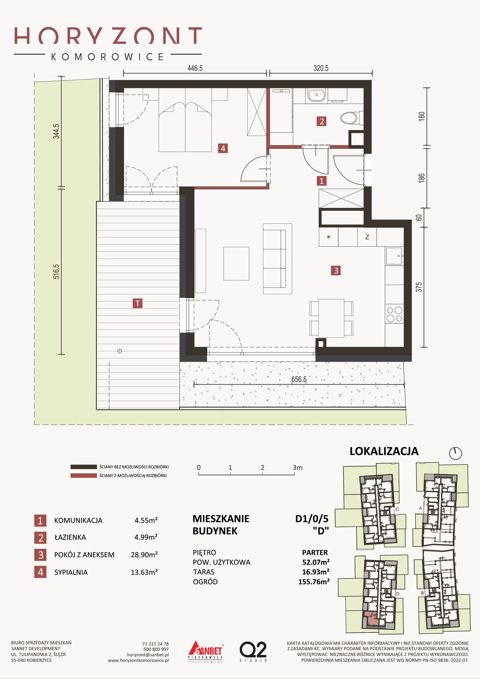 Plan 2 pok. 52m²