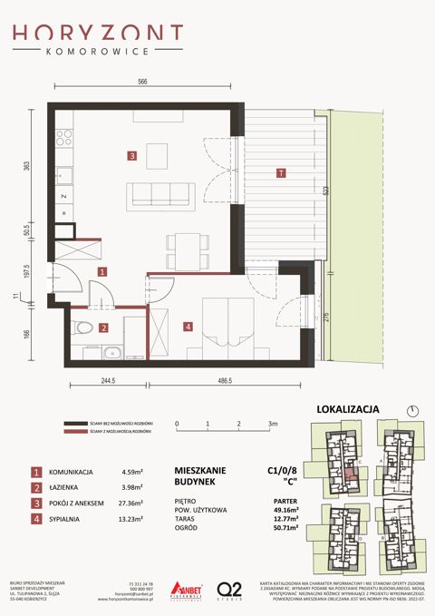 Plan 2 pok. 49m²